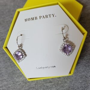 Sweetest Obsession Lab Created Light Amethyst Earrings